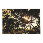 Sunset Through Trees I Tropical Photography Placemat