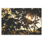 Sunset Through Trees I Tropical Photography Tissue Paper