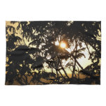 Sunset Through Trees I Tropical Photography Towel