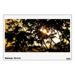 Sunset Through Trees I Tropical Photography Wall Decal