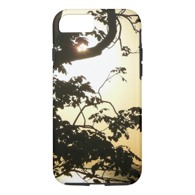 Sunset Through Trees II Tropical Photography Case-Mate iPhone Case (Back)