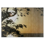 Sunset Through Trees II Tropical Photography Cutting Board