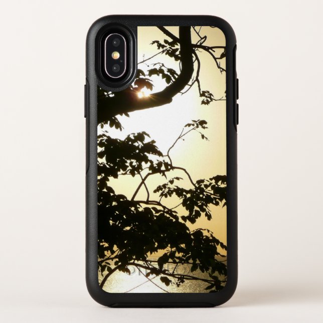 Sunset Through Trees II Tropical Photography Otterbox iPhone Case (Back)