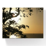 Sunset Through Trees II Tropical Photography Paperweight