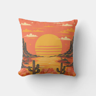 Sunset Throw Pillow