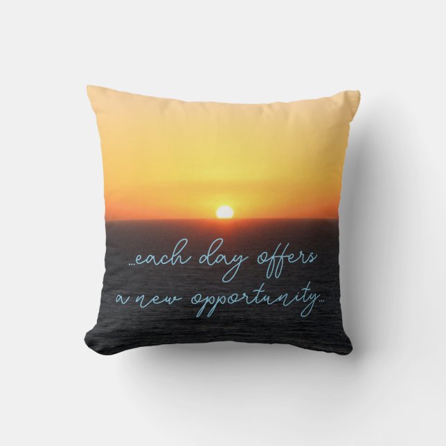 Sunset Throw Pillow (Front)
