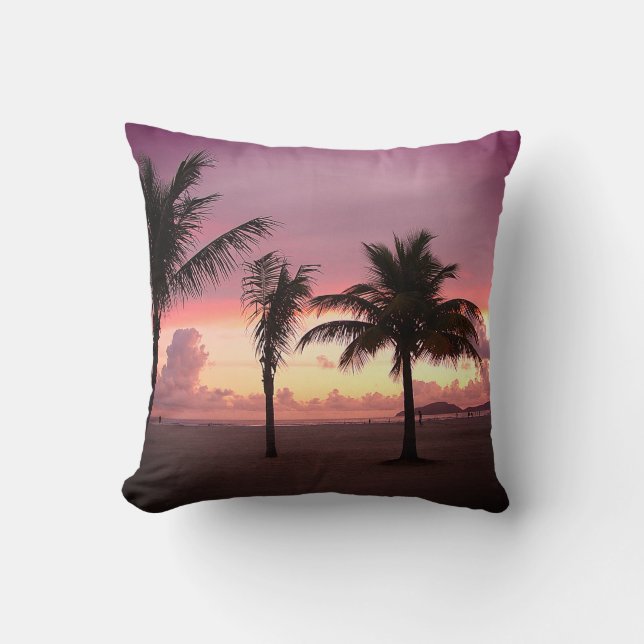 Sunset Throw Pillow (Front)