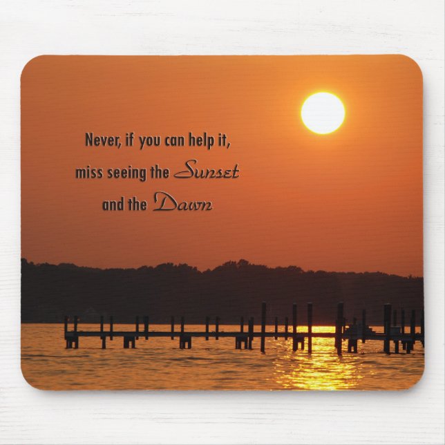 Sunset Time Mouse Pad (Front)