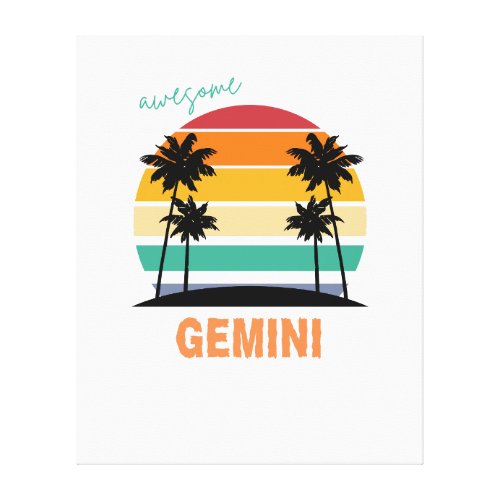 Sunset to Sunrise_GEMINI Canvas Print