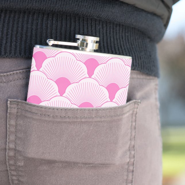 Sunset, tonal pink, concrete texture flask (In Situ)