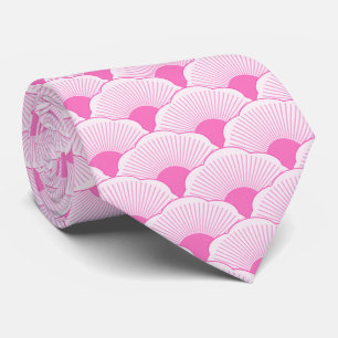 Sunset, tonal pink, concrete texture neck tie