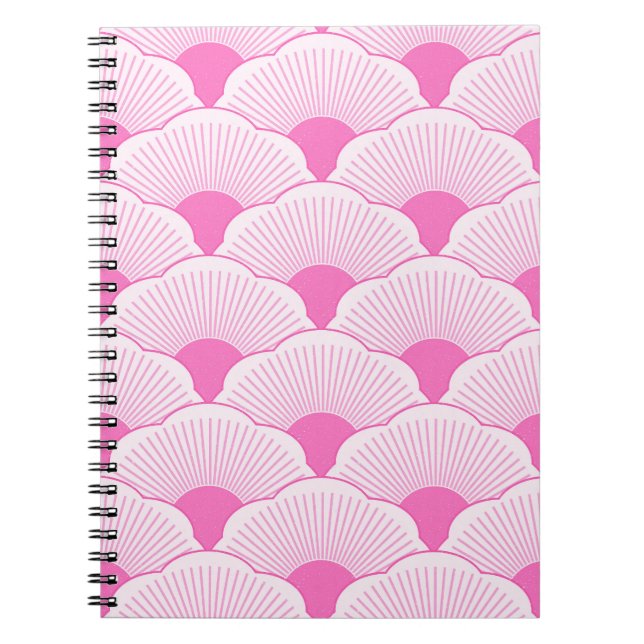 Sunset, tonal pink, concrete texture notebook (Front)