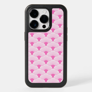 Sunset, tonal pink, concrete texture OtterBox iPhone 14 pro case