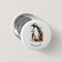 Sunset Tones Watercolor Penguin, custom
