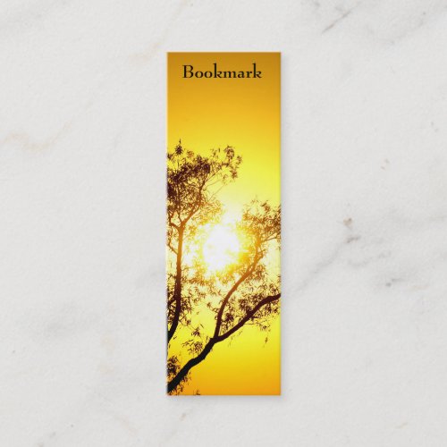 Sunset Trees "bookmark" skinny business card