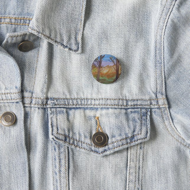 Sunset Trees Button (In Situ)