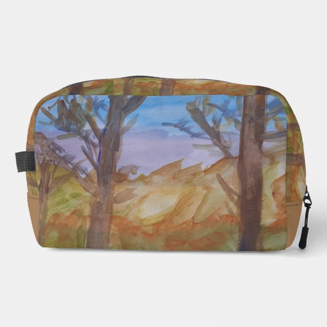 Sunset Trees Dopp Kit (Front)