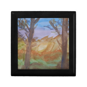 Sunset Trees Jewelry Box