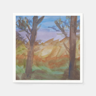 Sunset Trees Paper Napkins