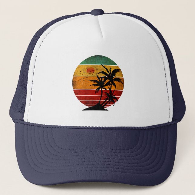 sunset   trucker hat (Front)
