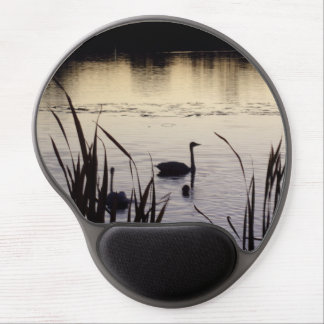 Sunset Trumpeter Swans Gel Mouse Pad