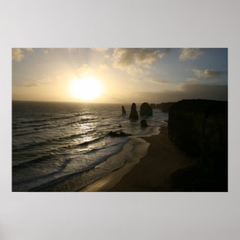 Sunset  Twelve Apostles  Great Ocean Road Poster by ImageAustralia at Zazzle