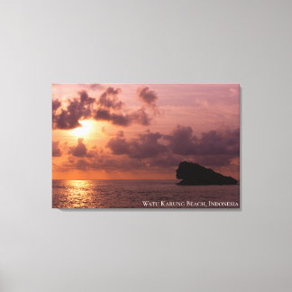 Sunset Twilight Dusk Light Shadow Landscape Photo Canvas Print