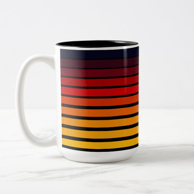 Sunset Two-Tone Coffee Mug (Left)