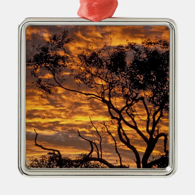 Sunset, Uluru-Kata Tjuta National Park, Metal Ornament (Front)