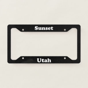 Sunset UT - LPF License Plate Frame