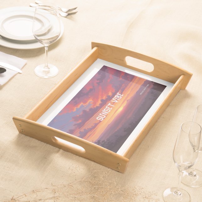 SUNSET VIBE SERVING TRAY (Front)