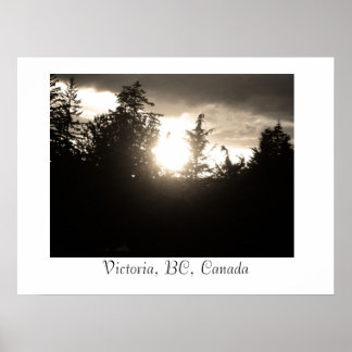 Sunset, Victoria, BC, Canada Poster