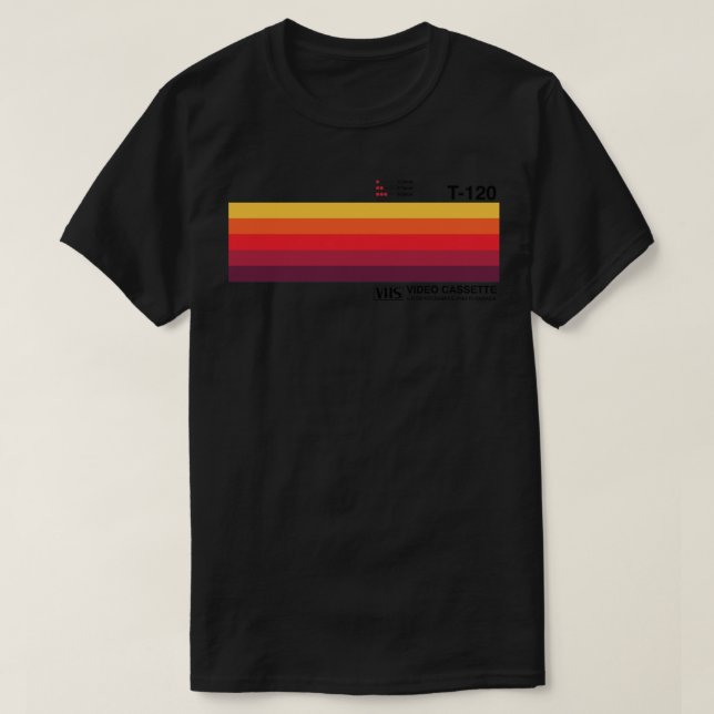 Sunset Video Cassette VHS Classic T Shirt (Design Front)