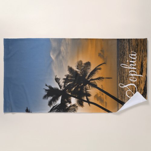 Sunset View Beach Towel