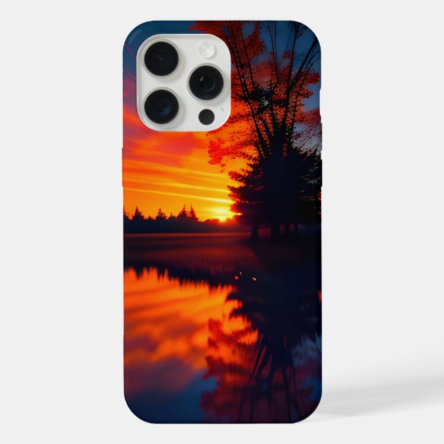 Sunset View Two Iphone Case (Back)