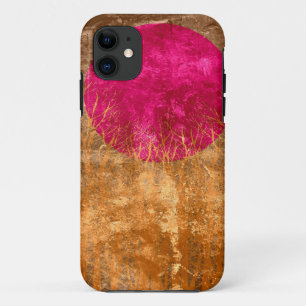Sunset Vintage Abstract Painting 3 iPhone 11 Case