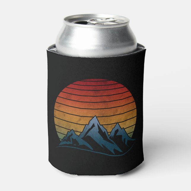 SUNSET VINTAGE MOUNTAIN  CAN COOLER (Can Front)