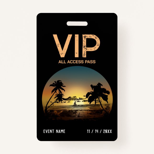 Sunset VIP Badge (Front)