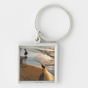 Sunset Walk With Mommy Keychain
