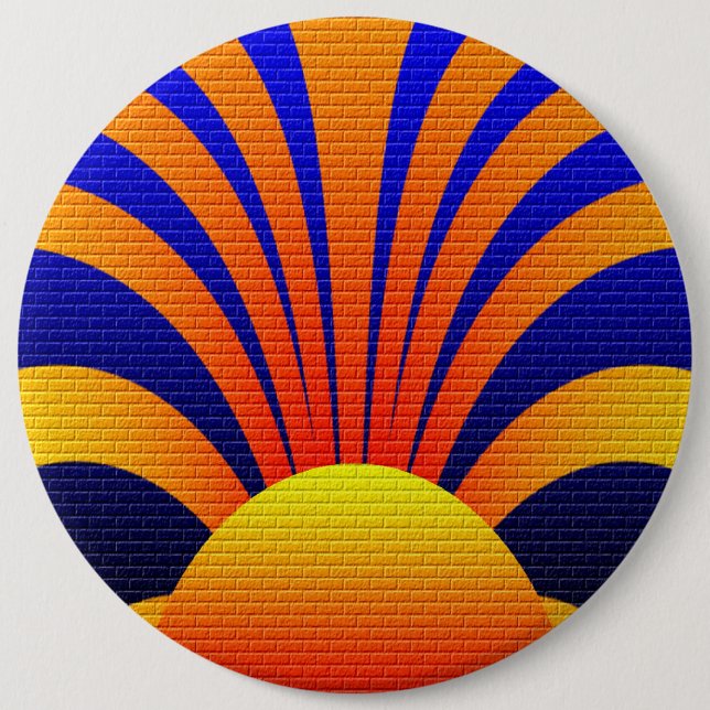 Sunset Wall Pinback Button (Front)