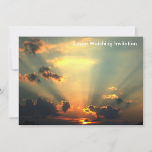 Sunset Watching Invitation
