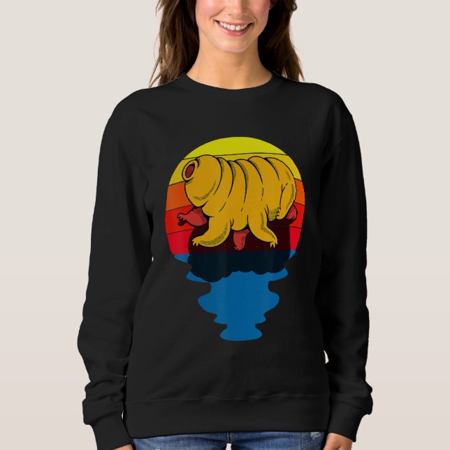 Sunset Water Bear Microbiology Tardigrade Sweatshirt (Front)