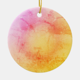Sunset Watercolor Christmas Ornament