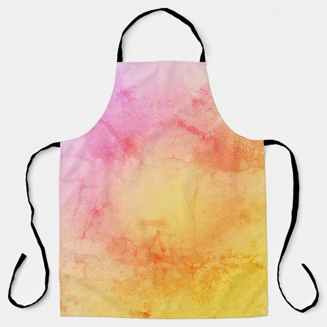 Sunset Watercolor Cooking Apron (Front)