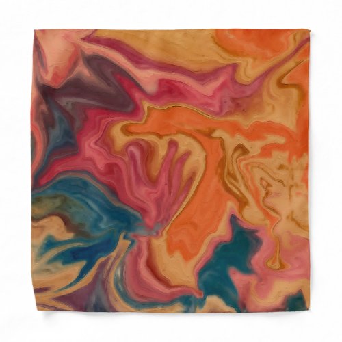  Sunset Watercolor Glaze  Bandana