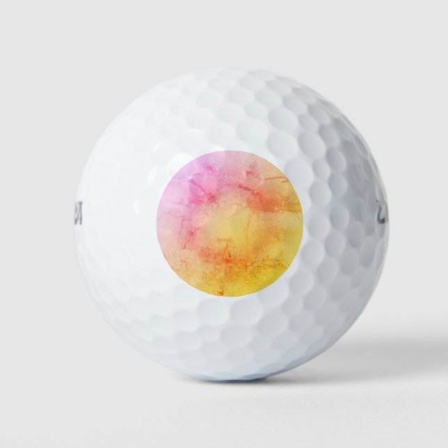 Sunset Watercolor Golf Ball (Front)