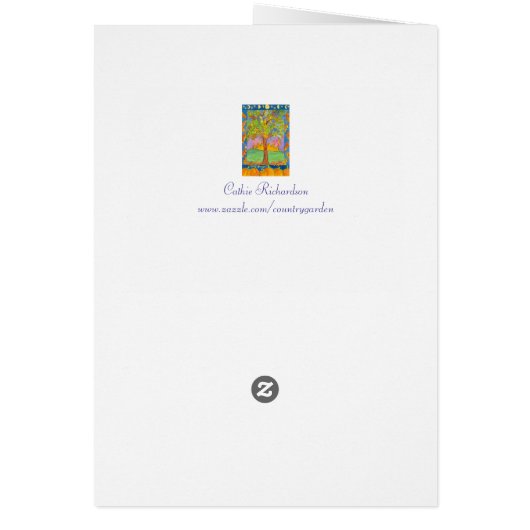 Sunset Watercolor Landscape Autumn Equinox (Back)