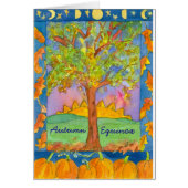 Sunset Watercolor Landscape Autumn Equinox (Front)