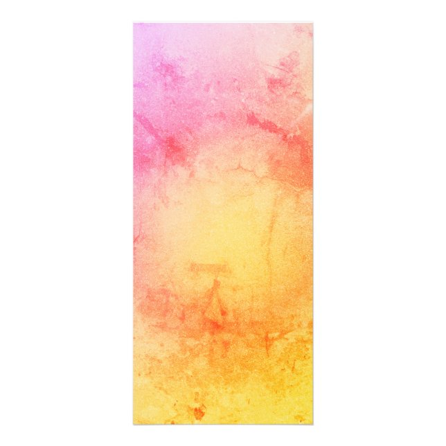 Sunset Watercolor Marble Rack Card (Front)