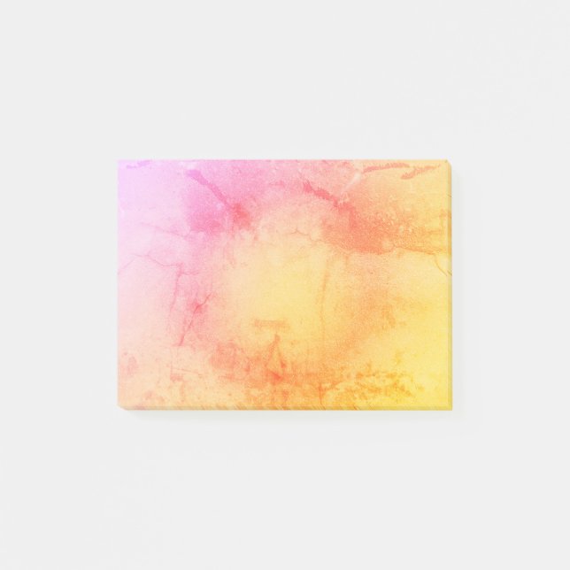Sunset Watercolor Marble Sticky Notes (Front)